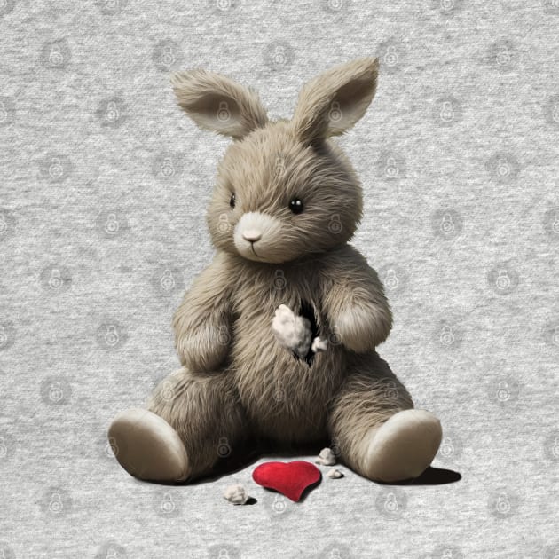 Teddy rabbit without a heart. Palm Angels by xlhombat